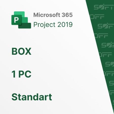 Microsoft Project Standart 2019 1 PK BOX for Business (коробочная версия) — лицензия для бизнеса Microsoft Project Standart 2019 1 PK BOX for Business (коробочная версия) — лицензия для бизнеса