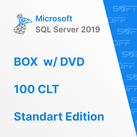 Microsoft SQL Server Standart Edition 2019 100 CLT ENG BOX for Business (коробочная версия с DVD) — лицензия для бизнеса Microsoft SQL Server Standart Edition 2019 100 CLT ENG BOX for Business (коробочная версия с DVD) — лицензия для бизнеса