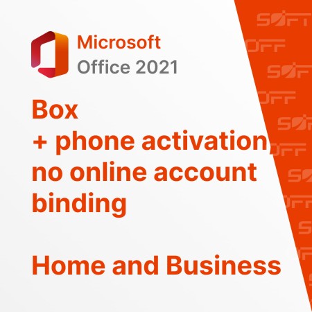 Microsoft Office Professional 2021 BOX for Business (коробочная версия без привязки к аккаунту с активацией по телефону) — лицензия для бизнеса Microsoft Office Professional 2021 BOX for Business (коробочная версия без привязки к аккаунту с активацией по телефону) — лицензия для бизнеса