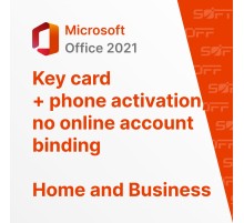 Microsoft Office Professional 2021 OEM for Business (карточка без привязки к аккаунту с активацией по телефону)