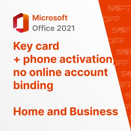 Microsoft Office Professional 2021 OEM for Business (карточка без привязки к аккаунту с активацией по телефону) — лицензия для бизнеса Microsoft Office Professional 2021 OEM for Business (карточка без привязки к аккаунту с активацией по телефону) — лицензия для бизнеса