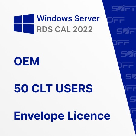 Microsoft Windows Remote Desktop Services CAL 2022 50 CLT USERS OEM for Business (конверт) — лицензия для бизнеса Microsoft Windows Remote Desktop Services CAL 2022 50 CLT USERS OEM for Business (конверт) — лицензия для бизнеса