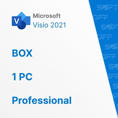 Microsoft Visio Professional 2021 1PC BOX for Business (коробочная версия) — лицензия для бизнеса Microsoft Visio Professional 2021 1PC BOX for Business (коробочная версия) — лицензия для бизнеса
