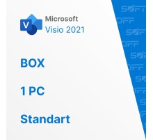 Microsoft Visio Standart 2021 1PC BOX for Business (коробочная версия)