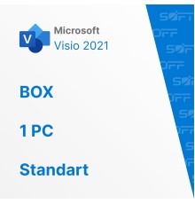 Microsoft Visio Standart 2021 1PC BOX for Business (коробочная версия)