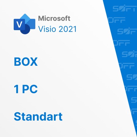 Microsoft Visio Standart 2021 1PC BOX for Business (коробочная версия) — лицензия для бизнеса Microsoft Visio Standart 2021 1PC BOX for Business (коробочная версия) — лицензия для бизнеса