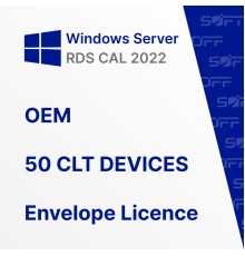 Microsoft Windows Remote Desktop Services CAL 2022 50 CLT DEVICES OEM for Business (конверт)