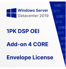 Microsoft Windows Server Datacenter 2019 OEI 4 CORE RUS OEM for Business (конверт)