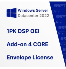 Microsoft Windows Server Datacenter 2022 OEI 4 CORE RUS OEM for Business (конверт)