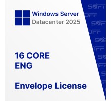 Microsoft Windows Server Datacenter 2025 16 CORE ENG OEM for Business (конверт)