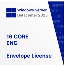 Microsoft Windows Server Datacenter 2025 16 CORE ENG OEM for Business (конверт)