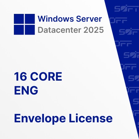 Microsoft Windows Server Datacenter 2025 16 CORE ENG OEM for Business (конверт) — лицензия для бизнеса Microsoft Windows Server Datacenter 2025 16 CORE ENG OEM for Business (конверт) — лицензия для бизнеса