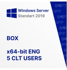 Microsoft Windows Server Standart 2019 64 bit 5 CLT USERS ENG BOX for Business (коробочная версия)