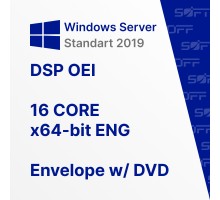 Microsoft Windows Server Standart 2019 DSP OEI 64 bit 16 CORE ENG OEM for Business (конверт с DVD)