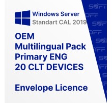 Microsoft Windows CAL 2019 MLP 20 CLT DEVICES ENG OEM for Business (конверт)