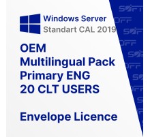 Microsoft Windows CAL 2019 MLP 20 CLT USERS ENG OEM for Business (конверт)