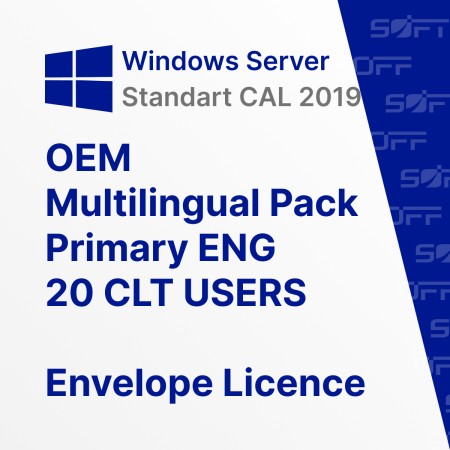Microsoft Windows CAL 2019 MLP 20 CLT USERS ENG OEM for Business (конверт) — лицензия для бизнеса Microsoft Windows CAL 2019 MLP 20 CLT USERS ENG OEM for Business (конверт) — лицензия для бизнеса