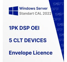 Microsoft Windows Server CAL 2022 1PK DSP OEI 5 CLT DEVICES OEM for Business (конверт)