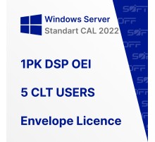 Microsoft Windows Server CAL 2022 1PK DSP OEI 5 CLT USERS OEM for Business (конверт)