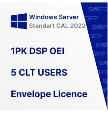 Microsoft Windows Server CAL 2022 1PK DSP OEI 5 CLT USERS OEM for Business (конверт)