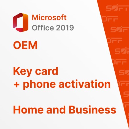 Microsoft Office Home and Business 2019 OEM for Business (карточка с активацией по телефону) — лицензия для бизнеса Microsoft Office Home and Business 2019 OEM for Business (карточка с активацией по телефону) — лицензия для бизнеса