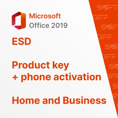 Microsoft Office Home and Business 2019 ESD for Business (электронный ключ с активацией по телефону) — лицензия для бизнеса Microsoft Office Home and Business 2019 ESD for Business (электронный ключ с активацией по телефону) — лицензия для бизнеса