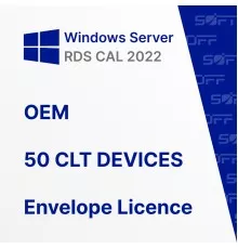 Microsoft Windows Remote Desktop Services CAL 2022 50 CLT DEVICES OEM for Business (конверт)